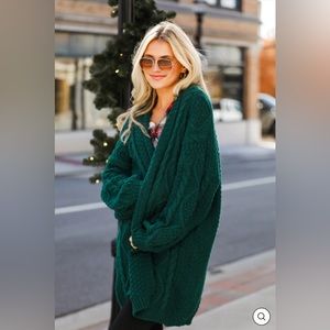 BRAND NEW Hunter Green Oversized Sweater